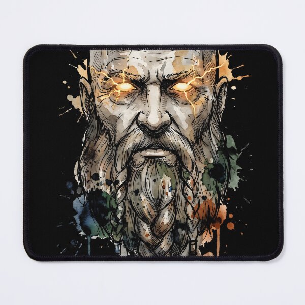 Item preview, Mimir God of War Ink Gamer Graphic Tee designed and sold by Senpaiwaves.
