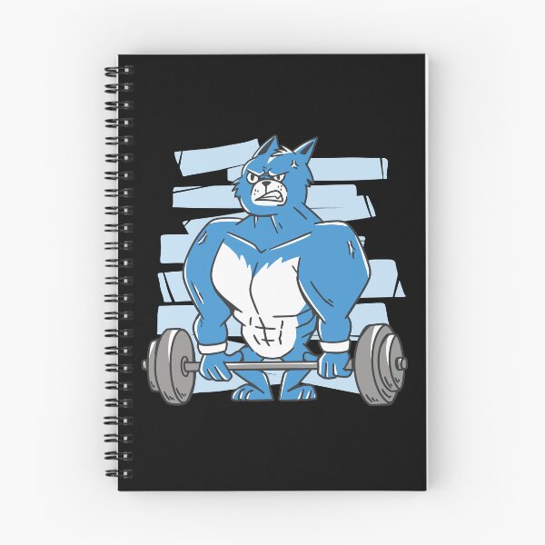 Item preview, Strong Cat Weightlifting Gym Cartoon | Funny Fitness Workout Design designed and sold by Hilal-Studio.