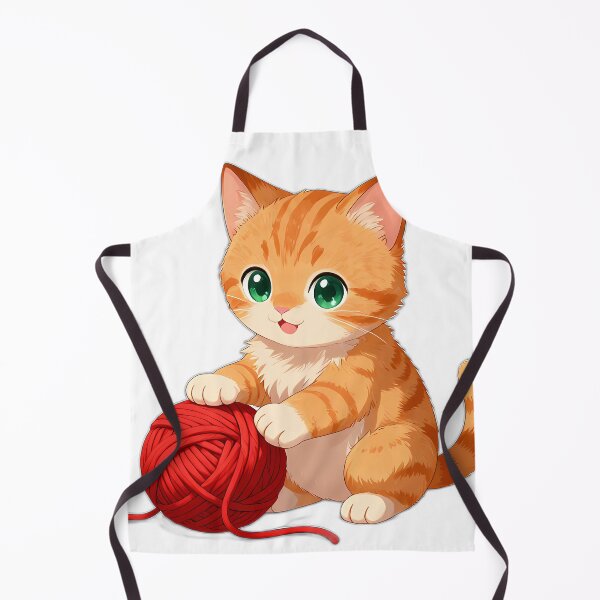 Item preview, Orange Tabby Kitten Yarn Ball designed and sold by pumsquare.