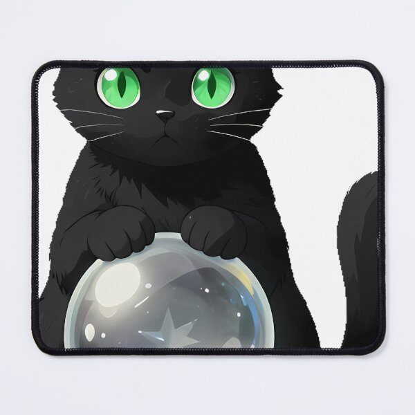 Item preview, Gothic Black Cat Crystal Ball designed and sold by IllumeInk.