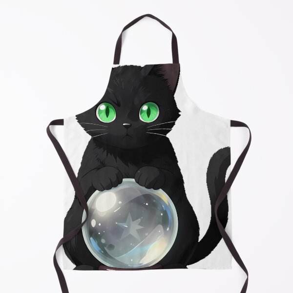 Item preview, Gothic Black Cat Crystal Ball designed and sold by IllumeInk.