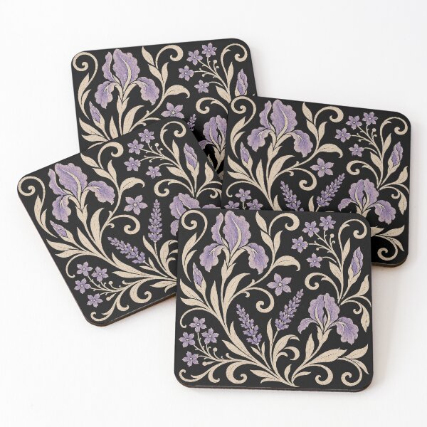 Item preview, Iris & Lavender Botanical Ornament designed and sold by PetalGarden.