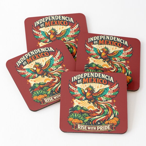 Item preview, Rise With Pride Mexican Phoenix Independence Vintage Patriotic Mexico T-Shirt designed and sold by irfanshikh.