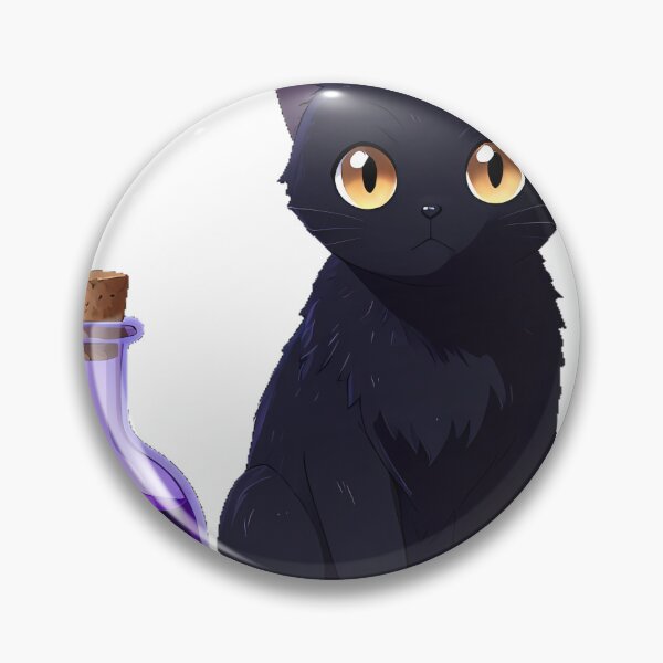 Item preview, Gothic Black Cat Potion Bottle designed and sold by IllumeInk.
