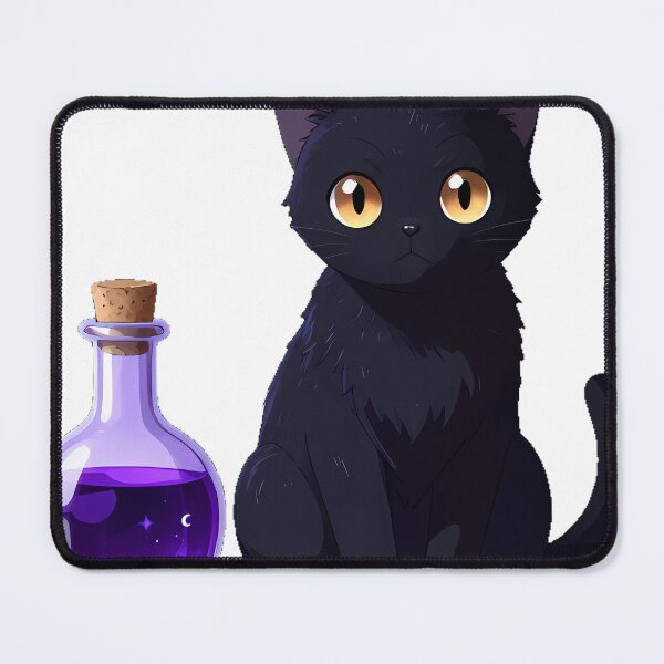 Item preview, Gothic Black Cat Potion Bottle designed and sold by IllumeInk.