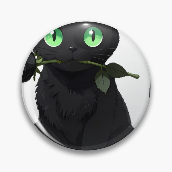 Item preview, Gothic Black Cat Black Rose designed and sold by IllumeInk.