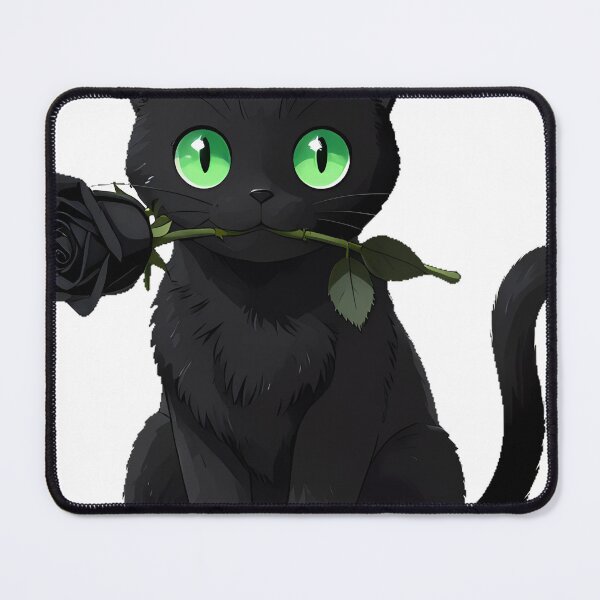Item preview, Gothic Black Cat Black Rose designed and sold by IllumeInk.