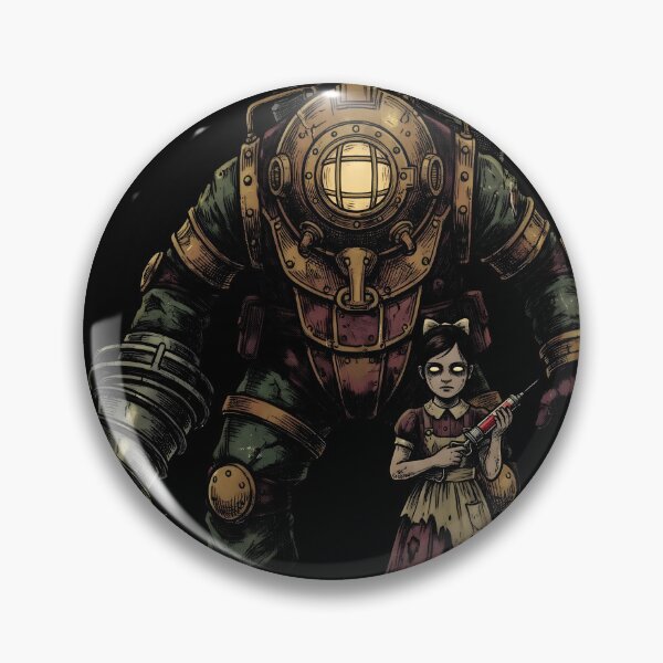 Item preview, Big Daddy And Little Sister BioShock Gothic Video Game Streetwear Tee designed and sold by Senpaiwaves.