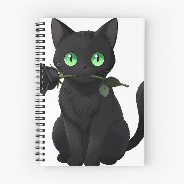 Item preview, Gothic Black Cat Black Rose designed and sold by IllumeInk.