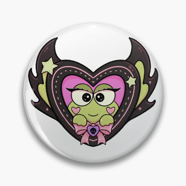 Item preview, Pastel Goth Keroppi Heart | Cute Kawaii Frog  designed and sold by Ovarkt.
