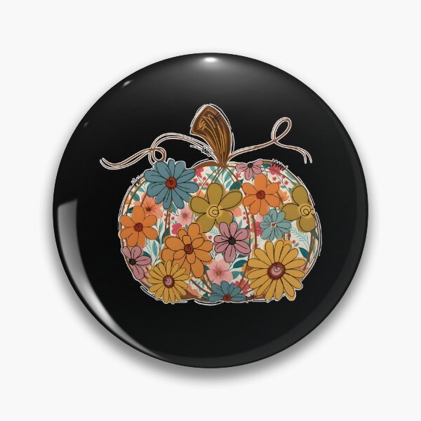 Item preview, Floral Fall Pumpkin designed and sold by CharmiA Fox.