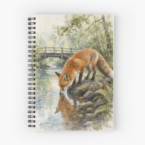 Item preview, Old Fox at the River - Wildlife at the River Series (Landscape) designed and sold by Island Pace Design.