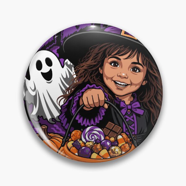 Item preview, Sweet Haunt Cute Witch Trick Or Treat Halloween Scene designed and sold by Coldink.