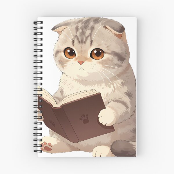 Item preview, Scottish Fold Book Reading designed and sold by pumsquare.