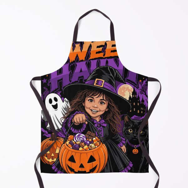 Item preview, Sweet Haunt Cute Witch Trick Or Treat Halloween Scene designed and sold by Coldink.