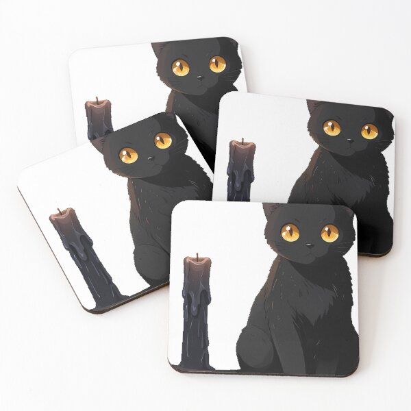 Item preview, Gothic Black Cat Candle designed and sold by IllumeInk.
