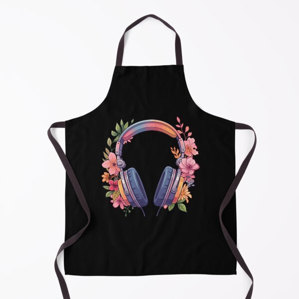 Item preview, Pastel Floral Headphones Music Lover Botanical Illustration designed and sold by BrownHorse90s.