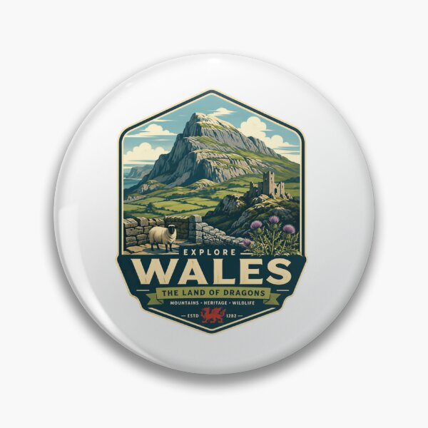 Item preview, Explore Wales The Land Of Dragons Mountains Heritage Wildlife Welsh Travel Culture designed and sold by Simsimah26Parks.