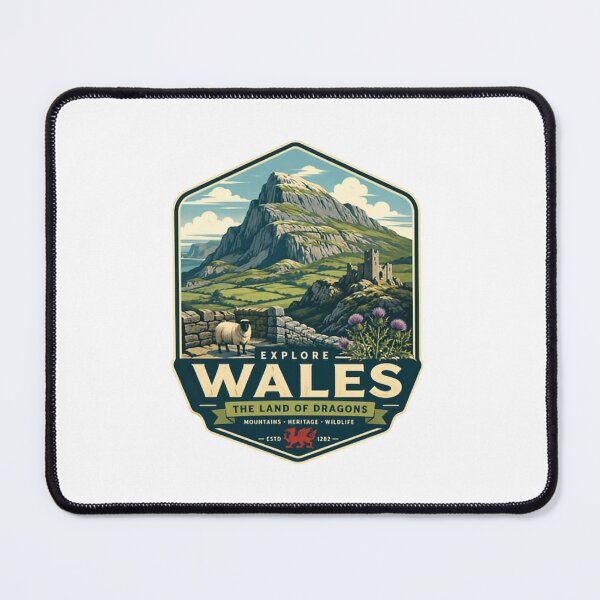 Item preview, Explore Wales The Land Of Dragons Mountains Heritage Wildlife Welsh Travel Culture designed and sold by Simsimah26Parks.