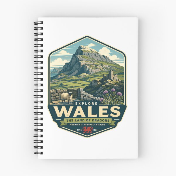 Item preview, Explore Wales The Land Of Dragons Mountains Heritage Wildlife Welsh Travel Culture designed and sold by Simsimah26Parks.