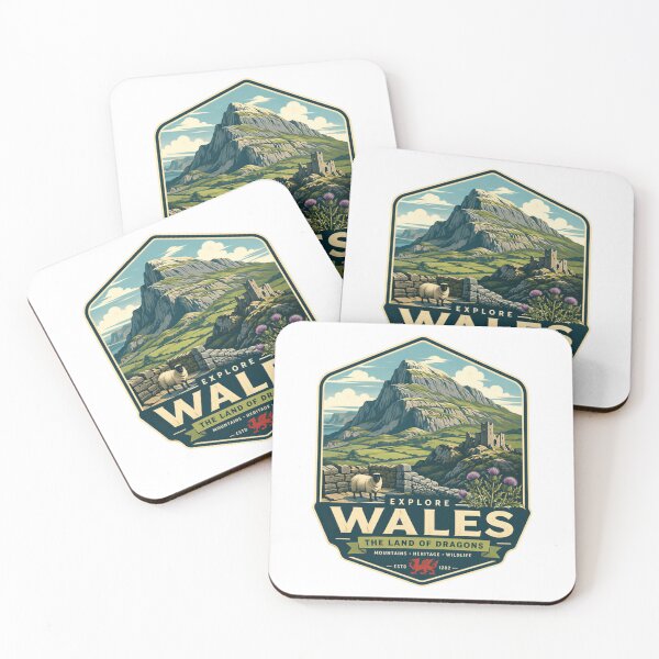 Item preview, Explore Wales The Land Of Dragons Mountains Heritage Wildlife Welsh Travel Culture designed and sold by Simsimah26Parks.