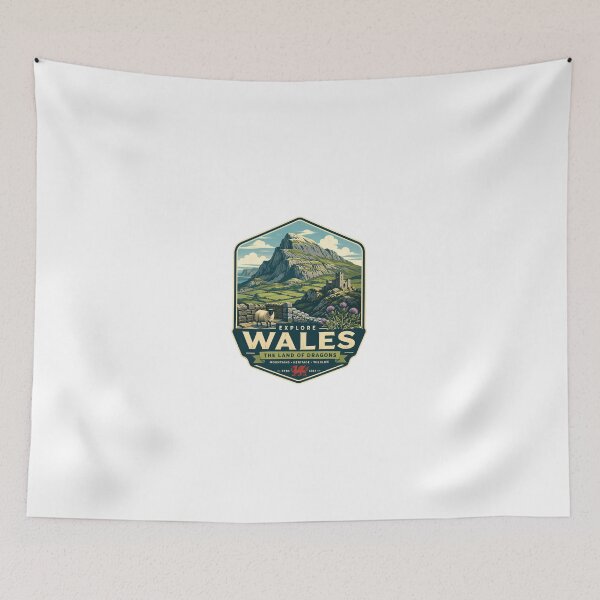 Item preview, Explore Wales The Land Of Dragons Mountains Heritage Wildlife Welsh Travel Culture designed and sold by Simsimah26Parks.