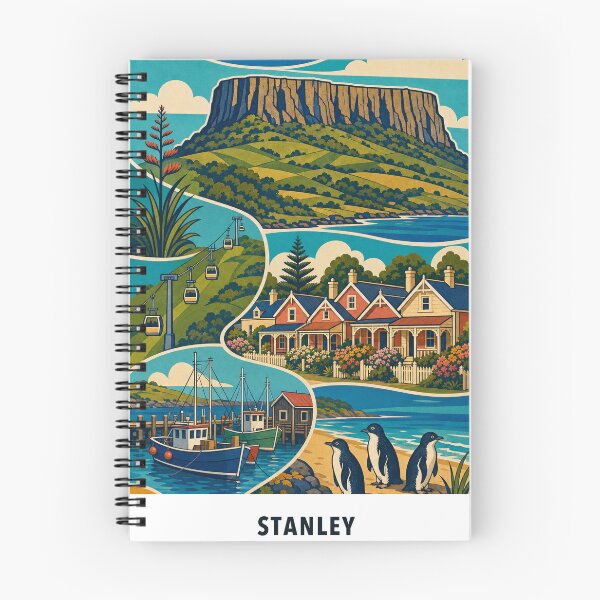 Item preview, Stanley Tasmania Nut Harbour Landmarks designed and sold by Print My Town.
