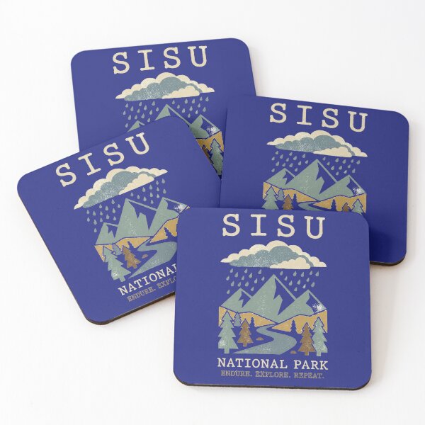 Item preview, SISU National Park – The Quiet Outdoors Retro Resilience designed and sold by SisuPrintsCo.