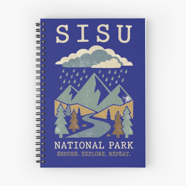 Item preview, SISU National Park – The Quiet Outdoors Retro Resilience designed and sold by SisuPrintsCo.