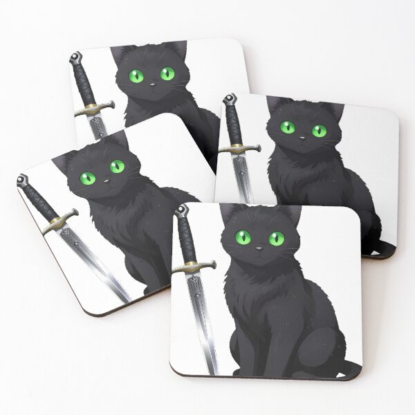 Item preview, Gothic Black Cat Silver Dagger designed and sold by IllumeInk.