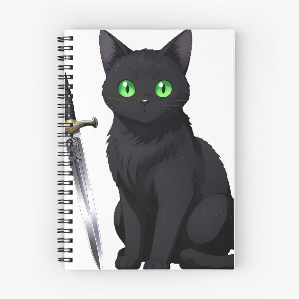 Item preview, Gothic Black Cat Silver Dagger designed and sold by IllumeInk.