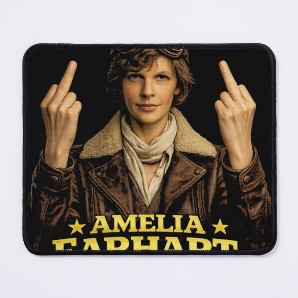 Item preview, Amelia Earhart Flipping The Bird Vintage Classic designed and sold by PangDesu.