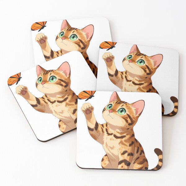 Item preview, Bengal Cat Butterfly designed and sold by pumsquare.