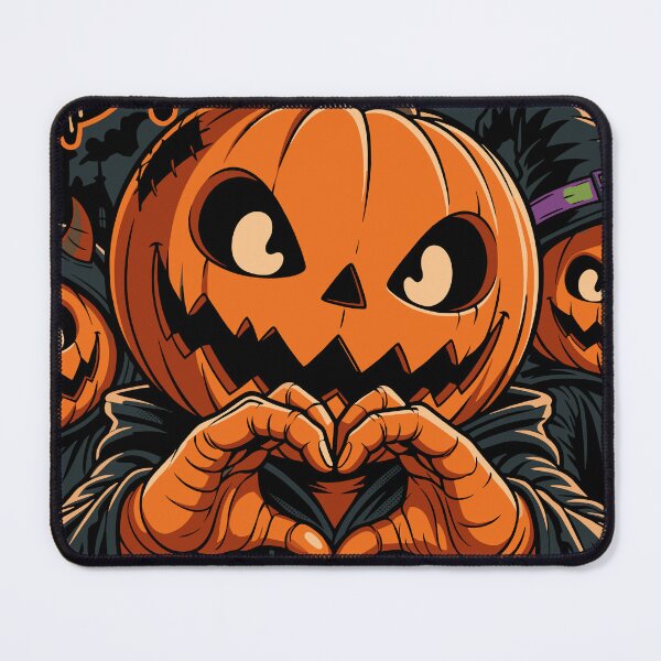 Item preview, Sweet And Spooky Cute Pumpkin Head Heart Hands designed and sold by Coldink.