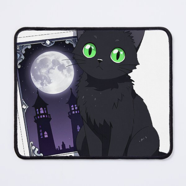 Item preview, Gothic Black Cat Tarot Moon designed and sold by IllumeInk.
