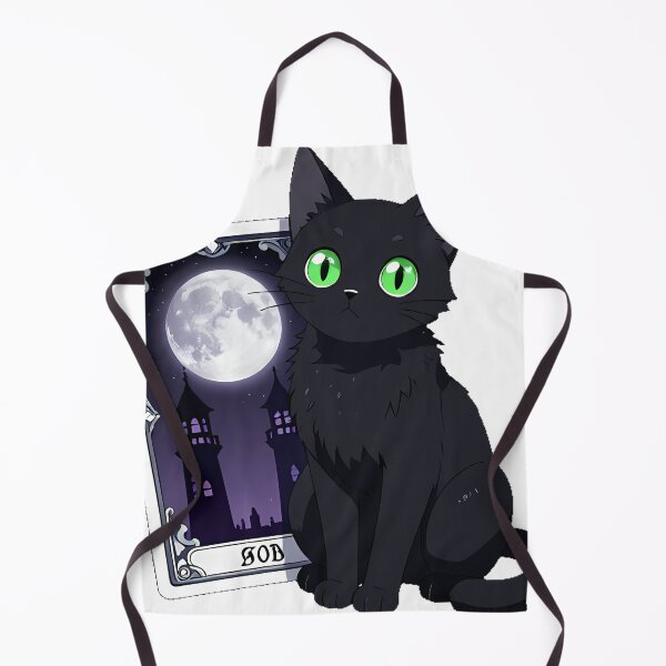 Item preview, Gothic Black Cat Tarot Moon designed and sold by IllumeInk.