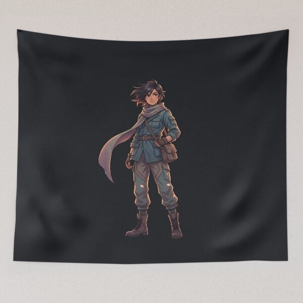 Item preview, Anime Adventurer Scarf Aesthetic - Modern Fantasy Wanderer Art designed and sold by MCV-Designs.