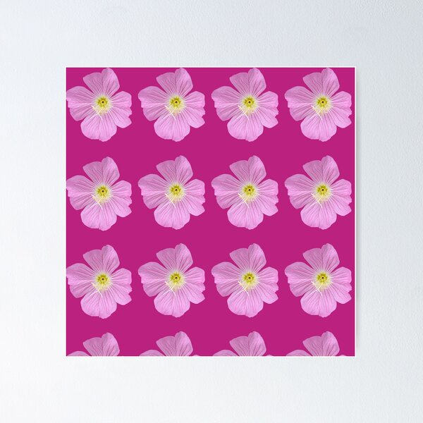 Item preview, Pink flower on magenta background  designed and sold by happytraveller1.