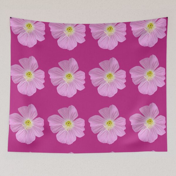 Item preview, Pink flower on magenta background  designed and sold by happytraveller1.