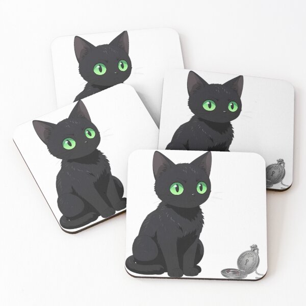 Item preview, Gothic Black Cat Keyhole Locket designed and sold by IllumeInk.
