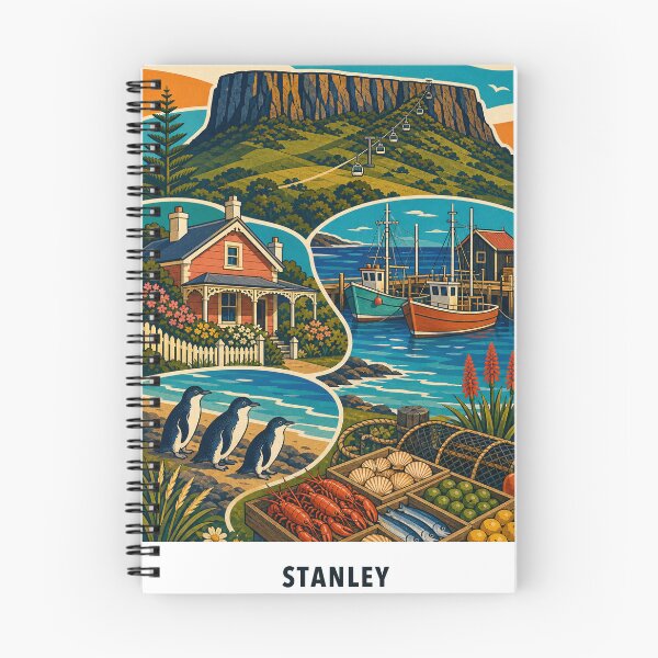 Item preview, Stanley Tasmania Harbour Village Life designed and sold by Print My Town.