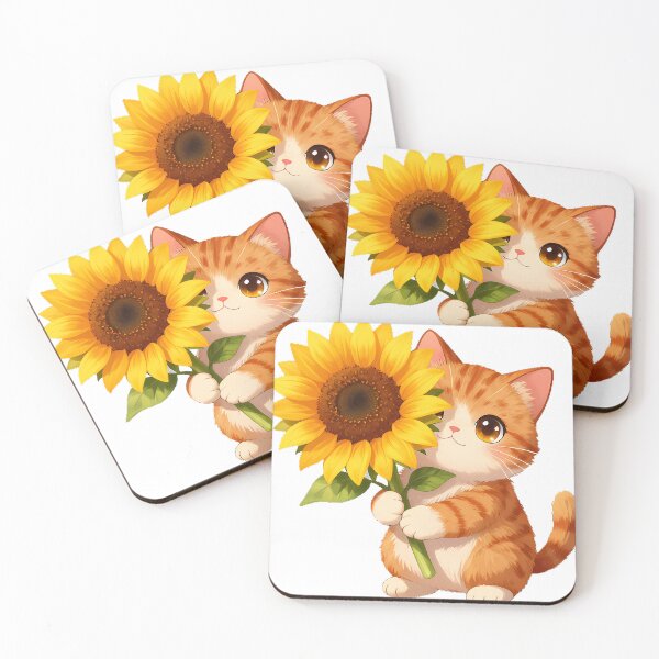 Item preview, Ginger Cat Sunflower designed and sold by pumsquare.