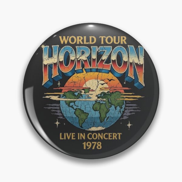 Artikelvorschau, Vintage-Rockgrafik der Horizon World Tour von 1978 entworfen und verkauft von YunsCozyCorner.