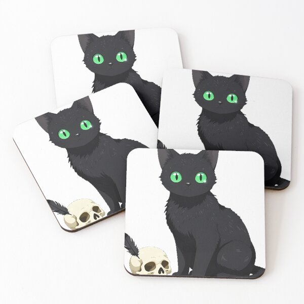 Item preview, Gothic Black Cat Raven Skull designed and sold by IllumeInk.