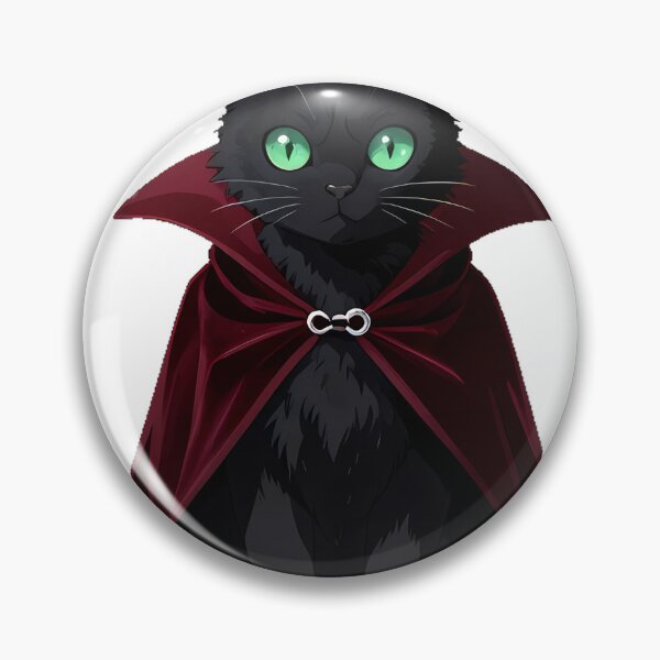 Artikelvorschau, Gothic-Vampirumhang mit schwarzer Katze entworfen und verkauft von IllumeInk.