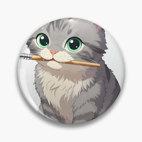 Artikelvorschau, Graue Tabby-Pinsel entworfen und verkauft von pumsquare.