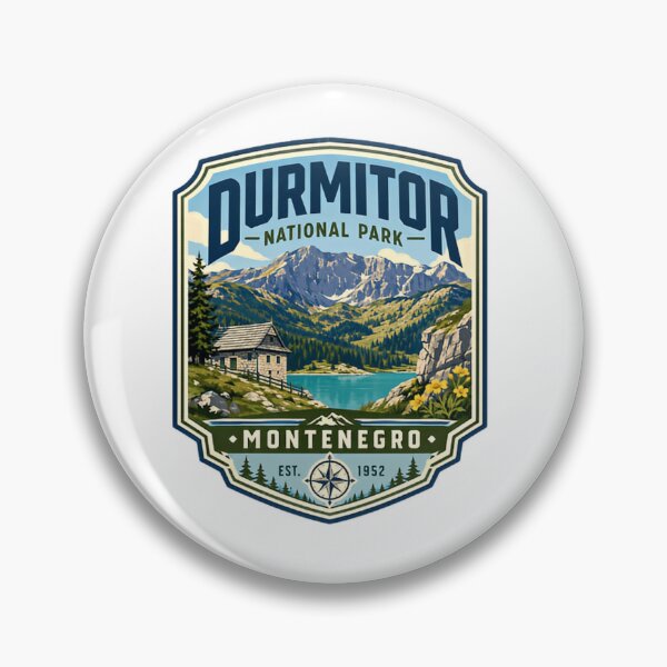 Item preview, Durmitor National Park Montenegro Est 1952 Travel Hiking Souvenir designed and sold by Simsimah26Parks.
