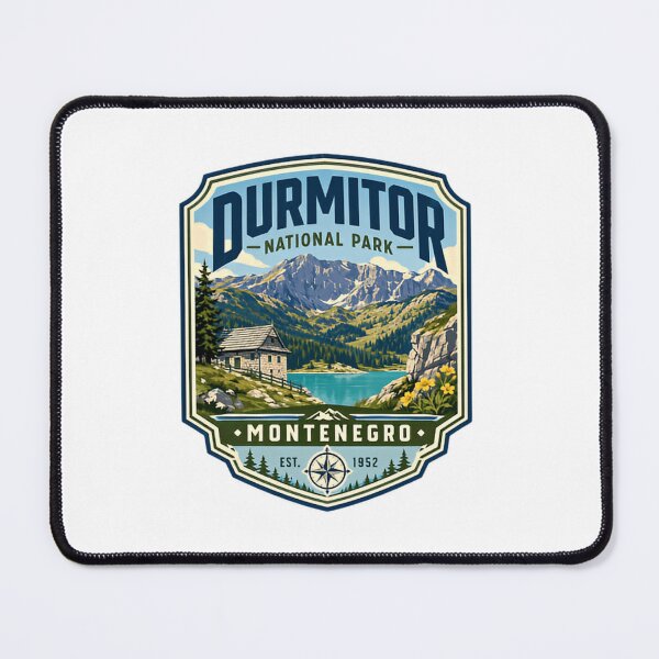 Item preview, Durmitor National Park Montenegro Est 1952 Travel Hiking Souvenir designed and sold by Simsimah26Parks.