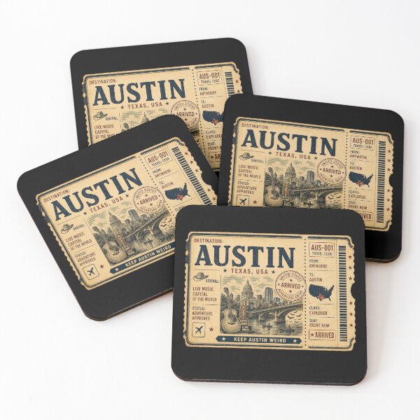 Item preview, Austin Vintage Travel Ticket designed and sold by naturalsurvival.