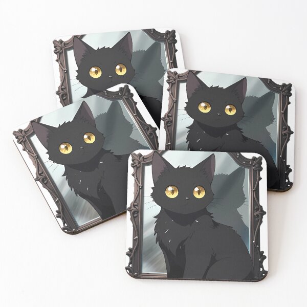 Item preview, Gothic Black Cat Gothic Mirror designed and sold by IllumeInk.